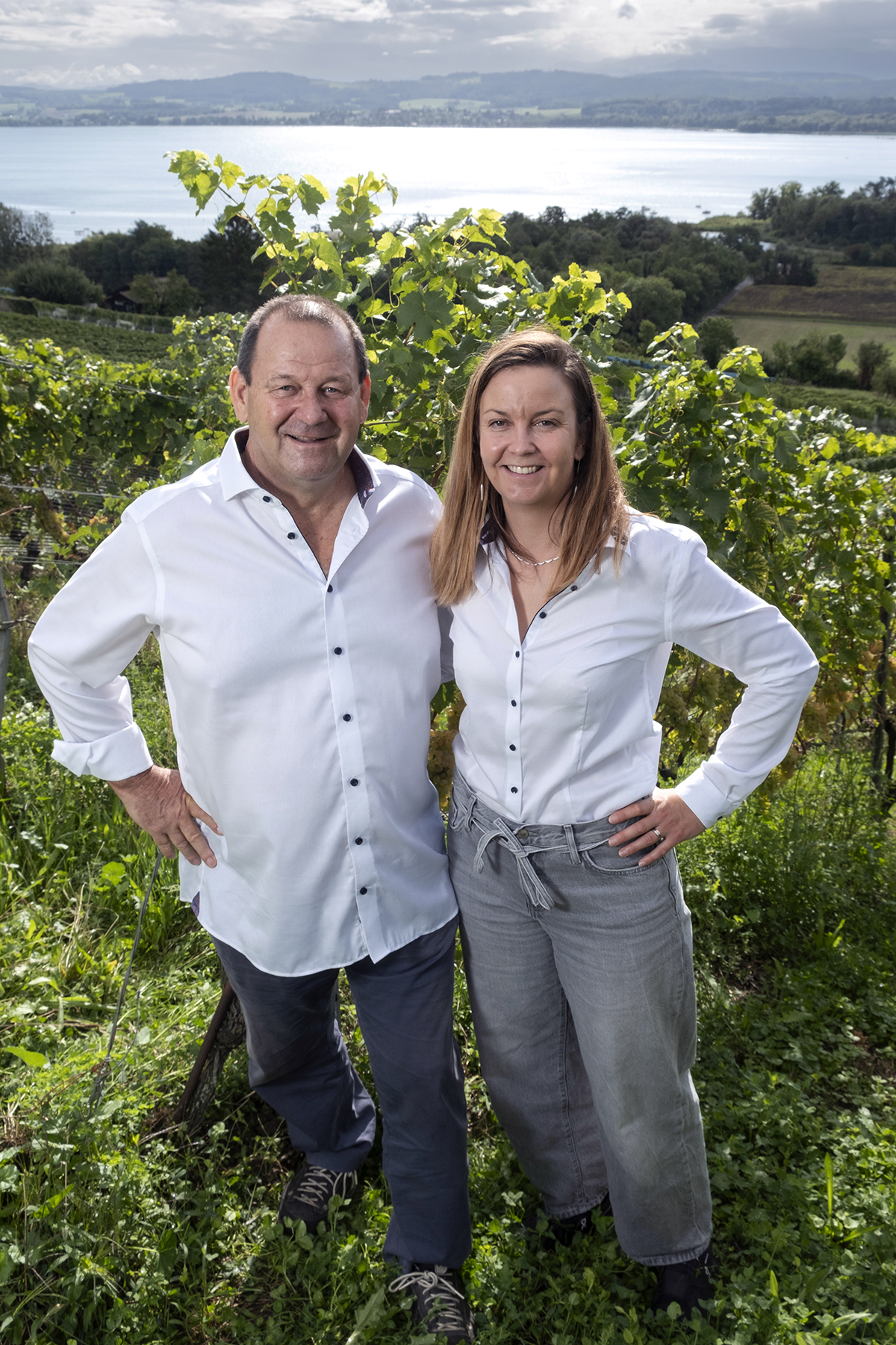 Dans les vignes de Cotterd.